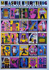 2021 German Contemporary Poster - Henning Wagenbreth - "Measure Everything"