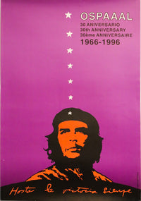 1996 Cuban Poster, 30th anniversary, by OSPAAAL, Eladio Rivadulla