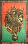 1980s Cuban Poster, No to militarism and hunger, by OSPAAAL, Rafael Morante