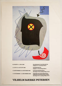 1986 - Affiche danoise d'exposition - Vilhelm Bjerke-Petersen
