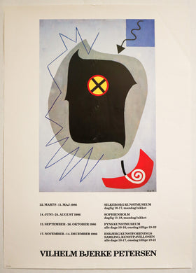 1986 Danish Exhibition poster - Vilhelm Bjerke-Petersen