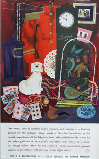 1965 British Poster - London Transport: Street Markets - Martina Selway