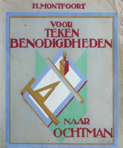 1920s Original Dutch Gouache and Pastel Illustration - (Voor teken benodigdheden naar ochtman/For drawing supplies, go to Ochtman.) - H. Montfoort (Signed)