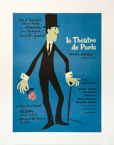 2020 Reissue of French theatre poster, "Le Théâtre de Paris", Normand Hudon