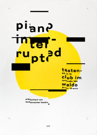 2021 Masters of Serigraphy Posters, Individual Print,"Piano Interrupted" by Zwölf