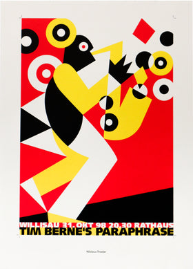 2021 Masters of Serigraphy Posters, Individual Print, Tim Bernes' Paraphrase , Niklaus Troxler